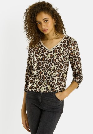 IMPRIMÉ LÉOPARD - T-shirt à manches longues - beige