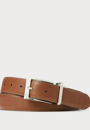 Polo Ralph Lauren REVERSIBLE LEATHER DRESS BELT - Belt business - black/brown