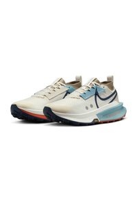 Nike Performance ZOOMX ZEGAMA 2 - Bėgimo bateliai, skirti nelygiam paviršiui - phantom midnight navy khaki denim turq vintage coral