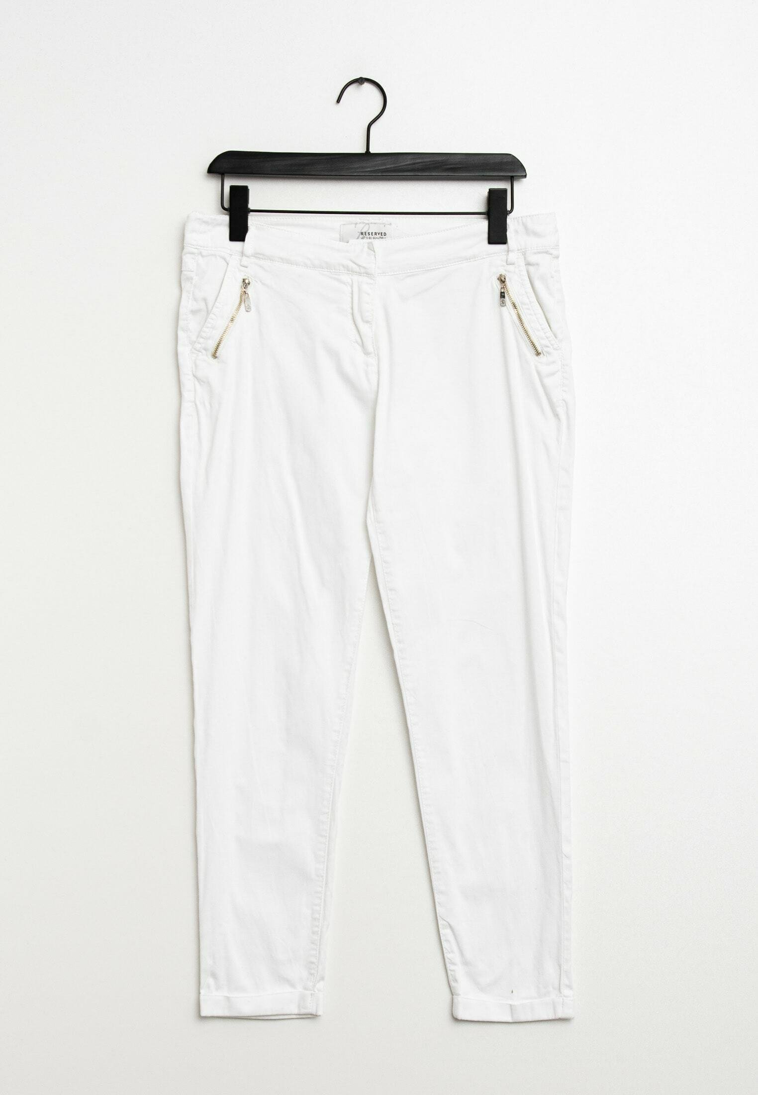 Reserved Pantaloni - white/bianco - Zalando.it