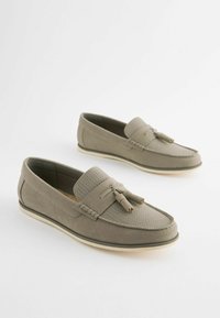 Next EMBOSSED TASSEL LOAFERS - Mokkasiner - grey