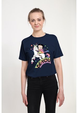 BETTY BOOP BE YOU PRIDE - T-shirt imprimé - french navy