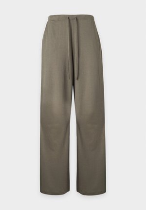 ONLY, ONLSAKURA LOOSE PULL UP PANTS WVN - Pantalon classique - smokey olive