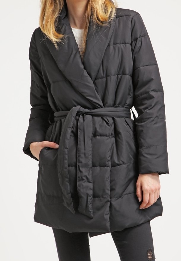 Manteau Noir Femme Gap Taille L - Occasion Très Bon état - Classique Et Chaud