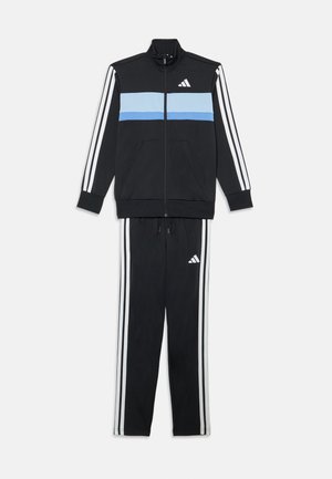 TIBERIOERIO JUNIOR UNISEX - Tracksuit - black/glow blue/blue fusion/white
