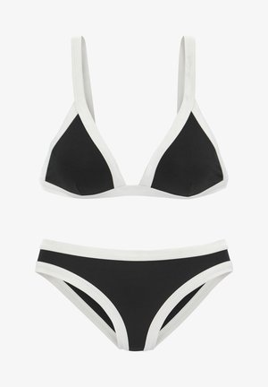 Venice Beach SET - Bikini - schwarz weiß