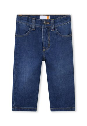 LOGO CONTRASTANT - Vaqueros rectos - denim blue