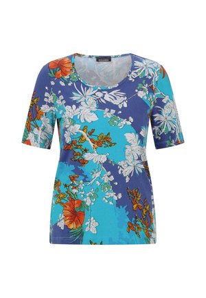 GOLDNER, SHIRT - T-shirt print - blue orange patterned