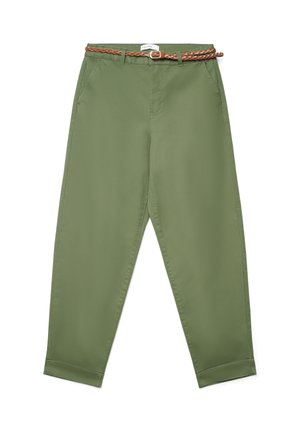 LUNGO TINTA UNITA - Chino - verde militare