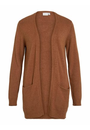 VILA, CARDIGAN VIRIL BASIC KNITTED - Gilet - argan oil