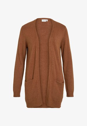 VILA, CARDIGAN VIRIL BASIC KNITTED - Gilet - argan oil