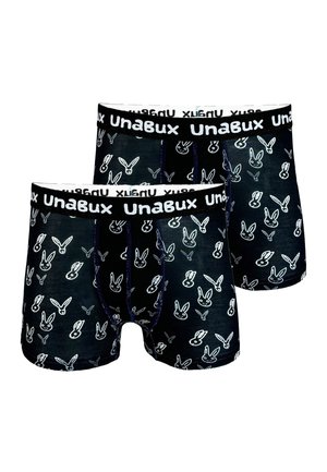 Unabux 2-PACK - Kurze Boxershorts - schwarz