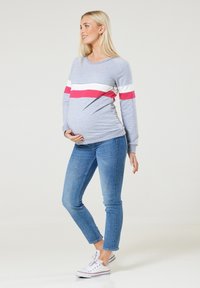 Chelsea Clark MATERNITY NURSING - Felpa - mottled light grey white