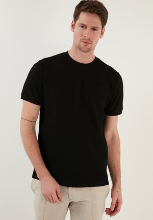 REGULAR FIT - T-paita - black