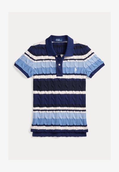 Polo Ralph Lauren COTTON SHORT SLEEVE POLO SHIRT - Πόλο - blue multi stripe