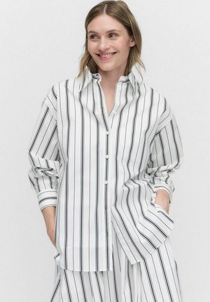 SHELLY OVERSIZED - Button-down blouse - black stripe