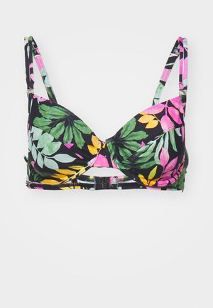 LASCANA, VIVANCE WIRE - Bikinitop - black/pink