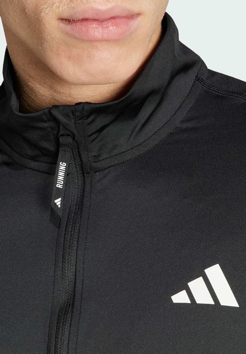 adidas Sudadera de hombre Own The Run Half-Zip Negro — foto 3