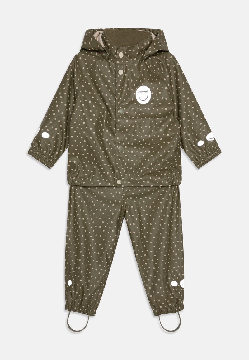 Viking - JOLLY PRINT UNISEX SET - Regenbroek - olive, Vergroten
