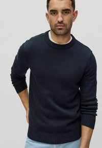 Dobber LANEGAN CREW NECK - Stickad tröja - dark navy