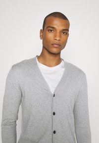 Selected Homme FULL ZIP B NOOS - Cardigan - antracit/melange/antracite
