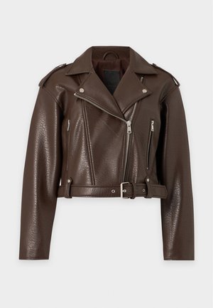 ONLY, ONLSOFT BIKER  - Μπουφάν από συνθετικό δέρμα - coffee bean