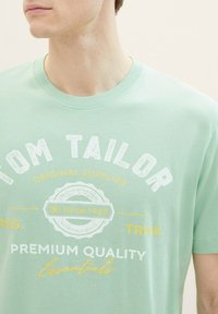 TOM TAILOR LOGO  - Marškinėliai su spaudiniu - paradise mint