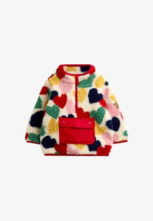 JoJo Maman Bébé, HALF ZIP FLEECE JACKET - Fleecejakke - multi colour hearts