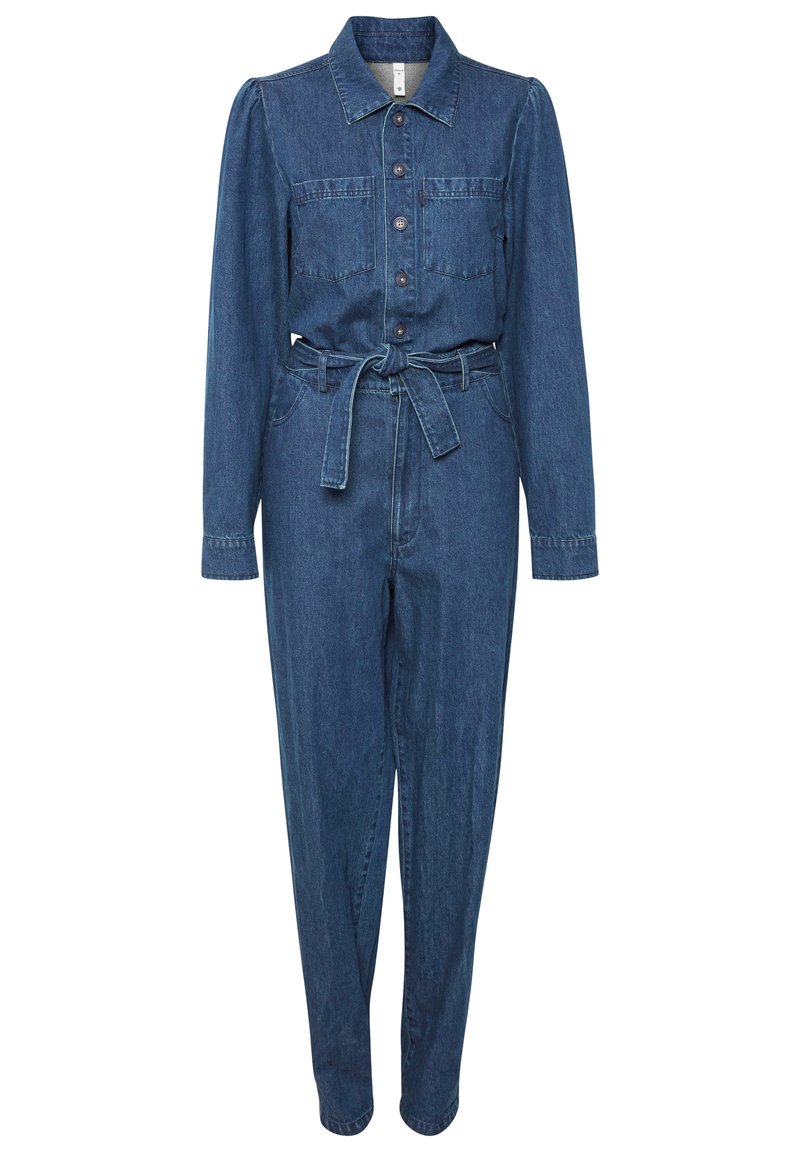 PULZ Jumpsuit blauw PULZ Jumpsuit blauw