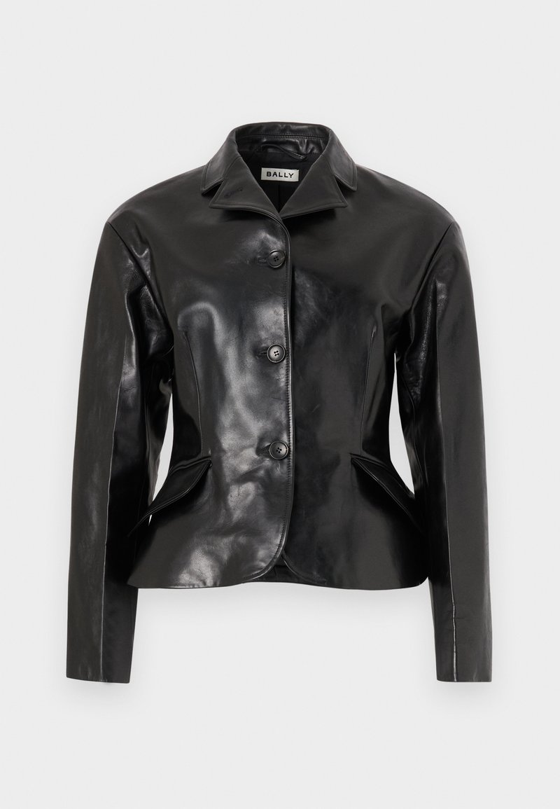 Bally Leren jas zwart Bally Leren jas zwart