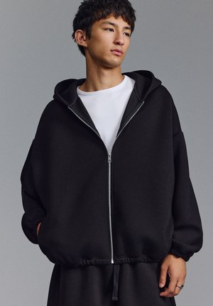 House, KAPUZENJACKE MIT REISSVERSCHLUSS - Zip-up sweatshirt - black