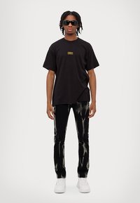 Versace Jeans Couture LOGO PLACKET - Basic póló - black