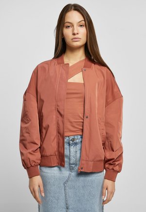 Urban Classics Blouson Bomber - terracotta