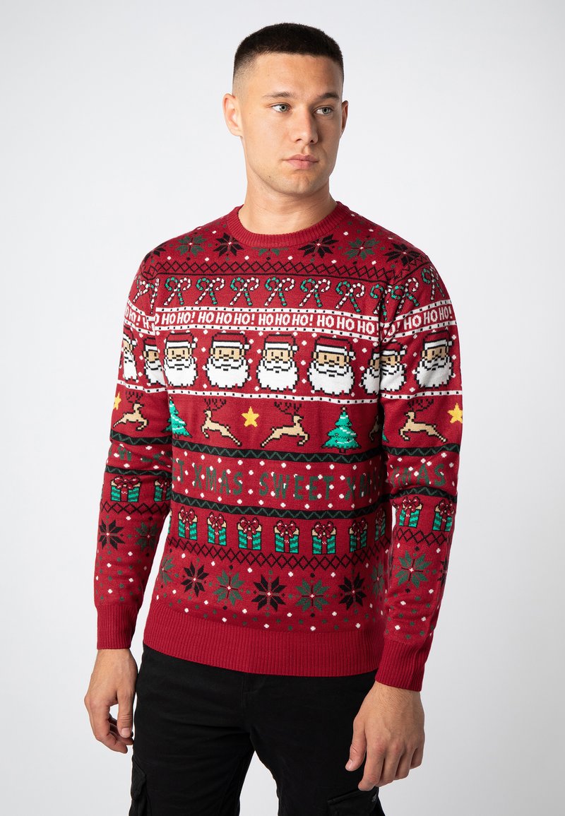 Sublevel Strickpullover - red