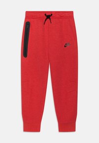 Nike Sportswear TECH FLEECE PANT - Träningsbyxor - light universal red/black
