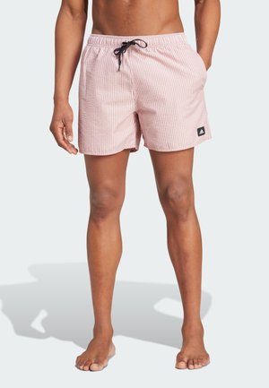 adidas Sportswear STRIPEY CLASSICS SHORT LENGTH - Shorts da mare - preloved crimson   white