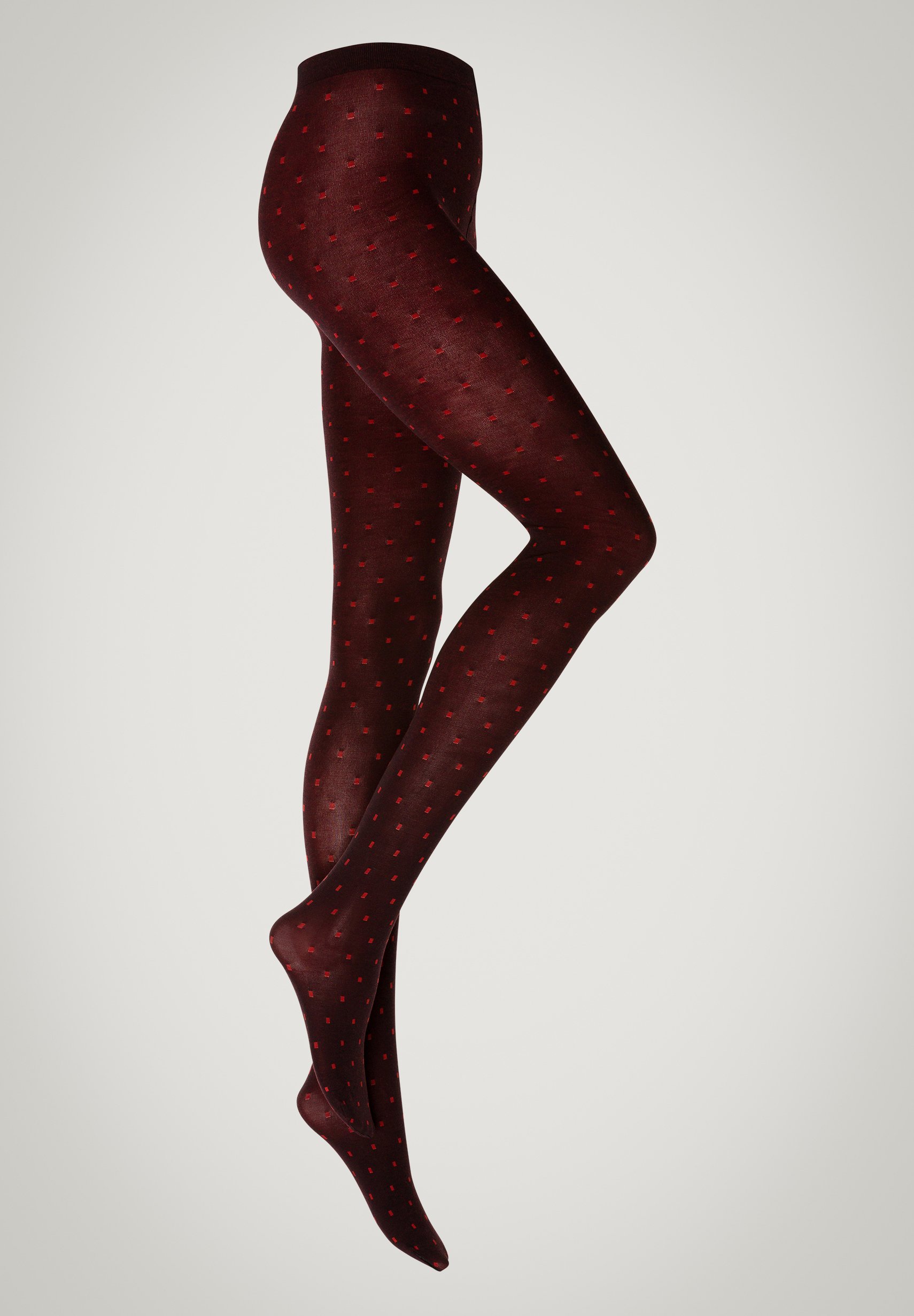 Wolford SPOTS - Tights - black/cherry 