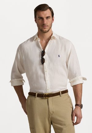 LINEN SHIRT - Button down-skjorte - deckwash white