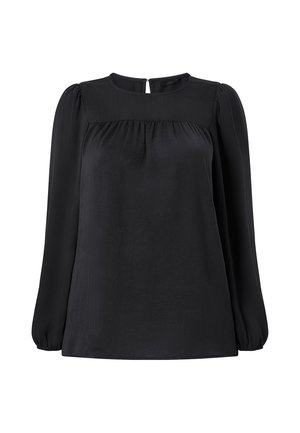 Ellos Plus collection, BLUSE MIT BALLONÄRMELN - Bluse - black