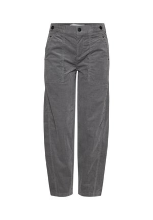Street One Studio, MID WAIST BARREL LEG HOSE IM LOOSE FIT - Pantalon classique - eclipse grey