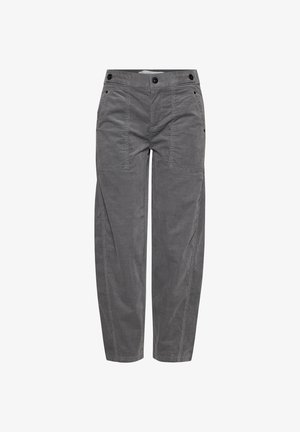 Street One Studio, MID WAIST BARREL LEG HOSE IM LOOSE FIT - Pantalon classique - eclipse grey