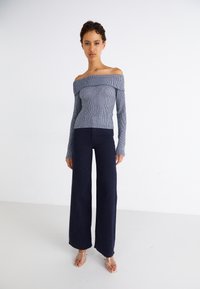 LOIS Jeans PALAZZO EDGE - Traperice opuštenog kroja - navy