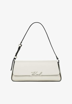 KARL LAGERFELD, SIGNATURE ELONGATED - Geantă de mână - off white