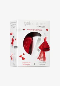 Essie NAIL POLISH GEL COUTURE ROUTINE SET - Nagelverzorgingsset - sizzling hot, überlack gel couture top coat