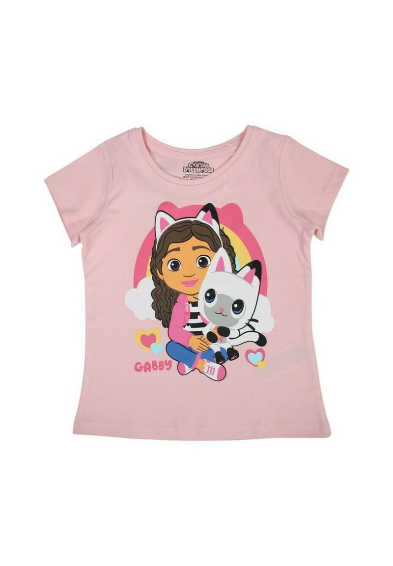 Disney T-shirt print donkerroze