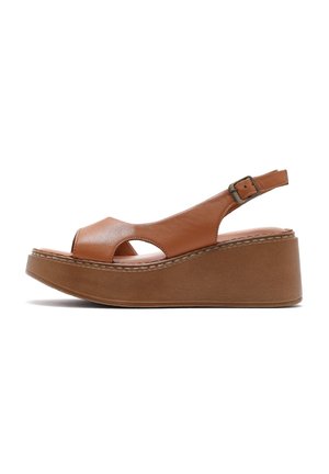 Wedge sandals - light brown