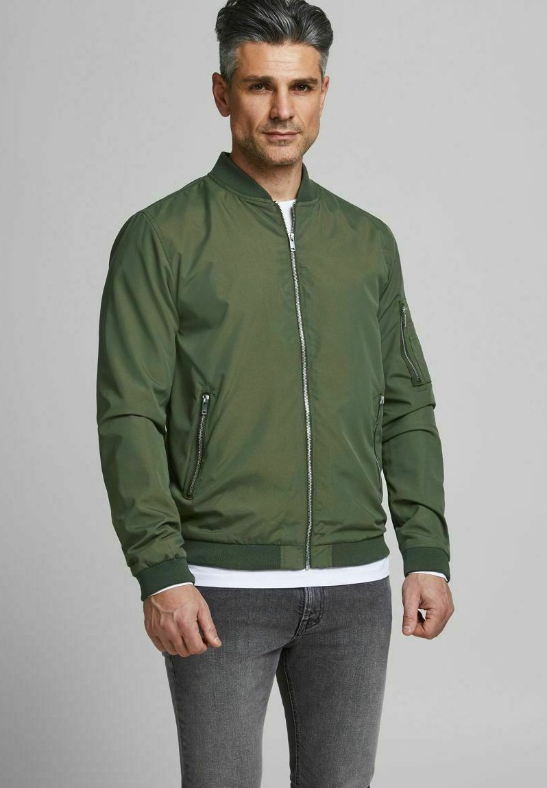 navy green bomber jacket