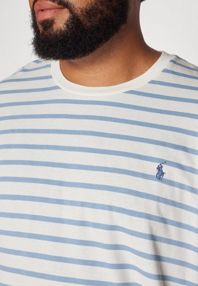 Polo Ralph Lauren Big & Tall STRIPED JERSEY CREWNECK T-SHIRT - Triko s potiskem - nevis/vessel blue