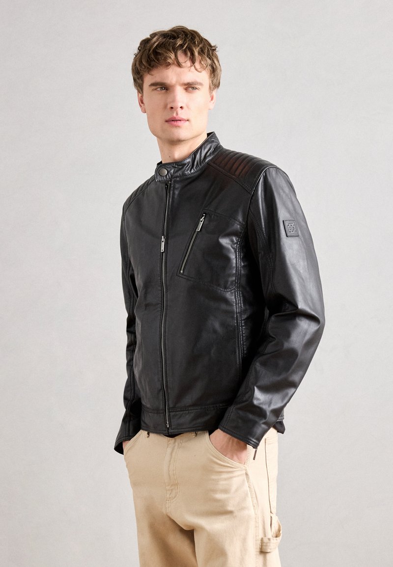 Strellson PIERS - Leather jacket - black