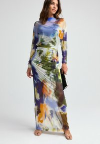Next BATWING SLEEVE  - Maxi šaty - blue multi abstract print